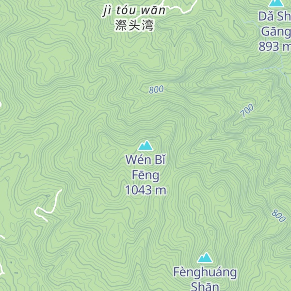 Map of Wén Bǐ Fēng