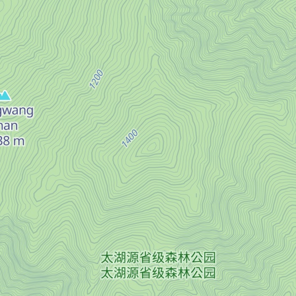 Map of Dōng Tiānmùshān