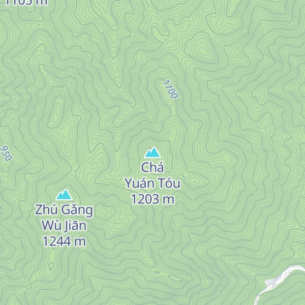 Map of Chá Yuán Tóu