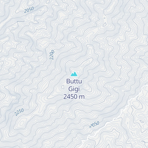 Map of Buttu Gigi