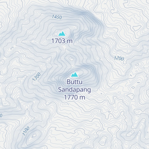 Map of Buttu Sandapang