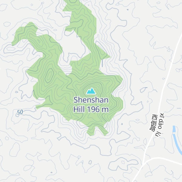 Map of Shenshan Hill