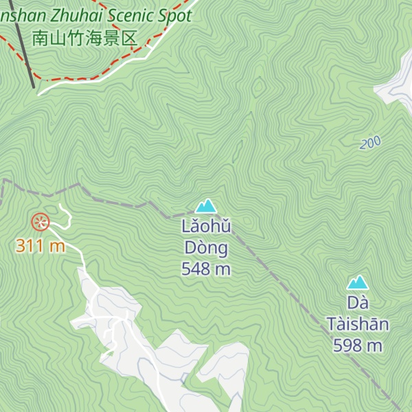 Map of Lǎohǔ Dòng
