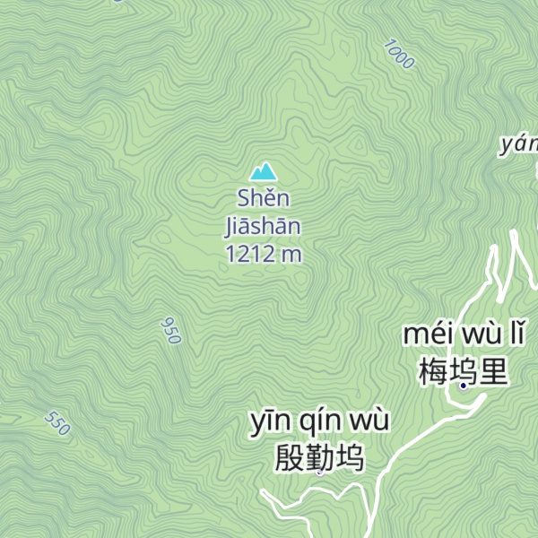 Map of Yángjiǎo Shān