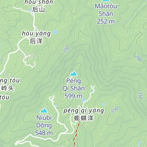 Map of Péng Qí Shān