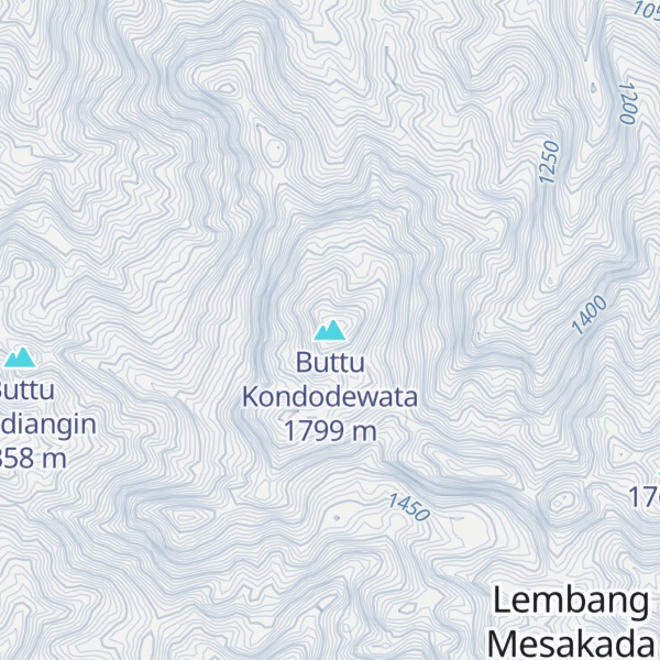 Map of Buttu Kondodewata
