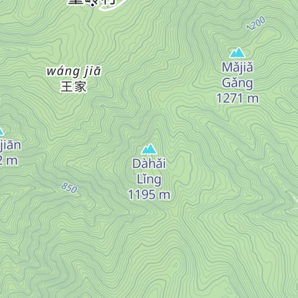 Map of Dàhǎi Lǐng