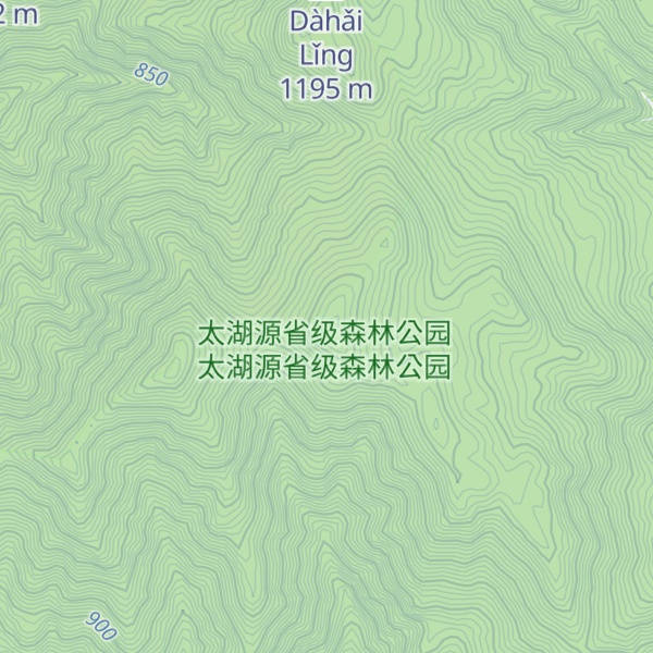 Map of Zhōujiā Shān