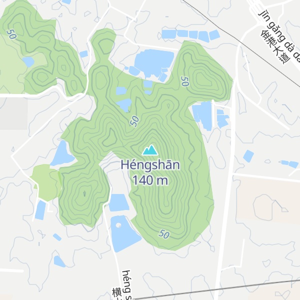 Map of Héngshān