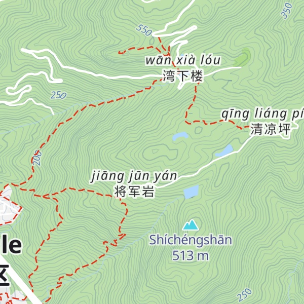 Map of Liù Píngshān