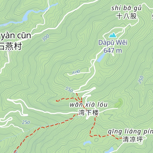 Map of Yàn Diàn Shān