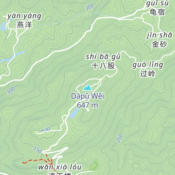 Map of Dàpǔ Wěi