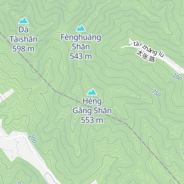 Map of Héng Gǎng Shān