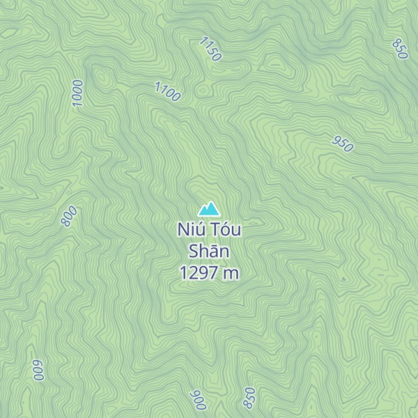 Map of Niú Tóu Shān