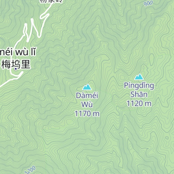 Map of Dàméi Wù