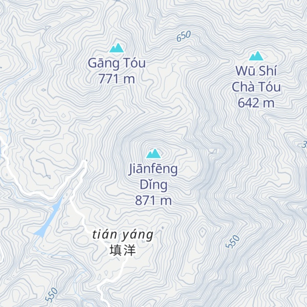 Map of Jiānfēng Dǐng