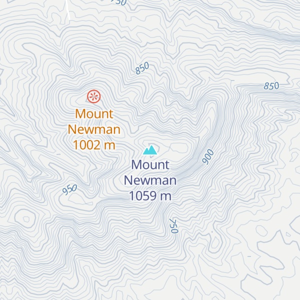 Map of Mount Newman