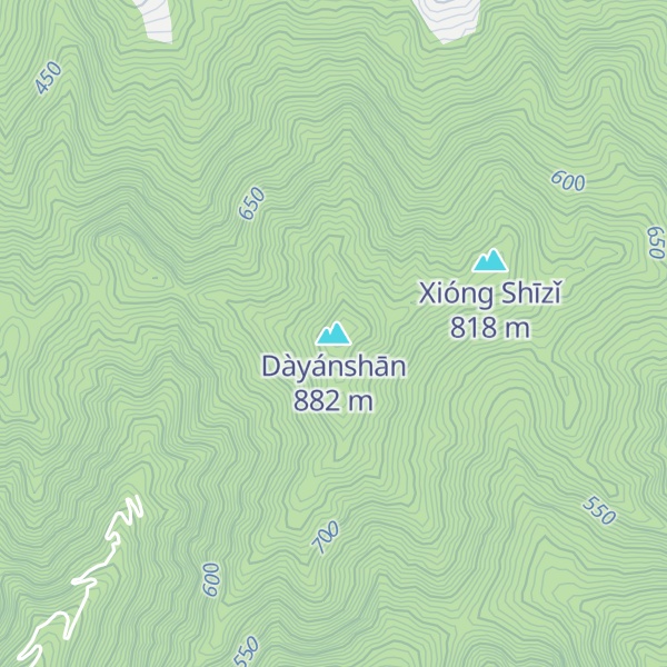 Map of Dàyánshān