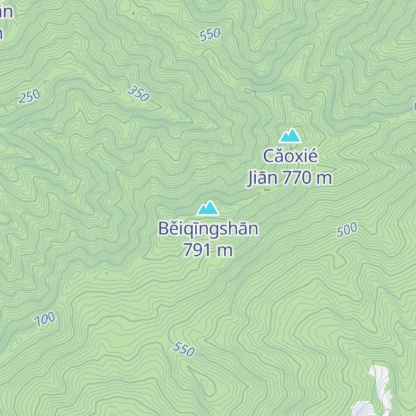 Map of Běiqīngshān