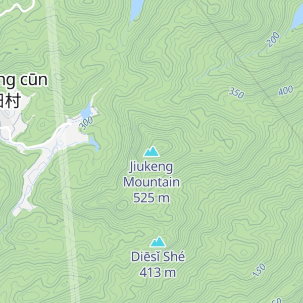 Map of Jiukeng Mountain