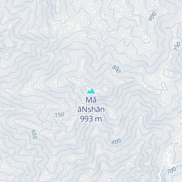 Map of Mǎ āNshān