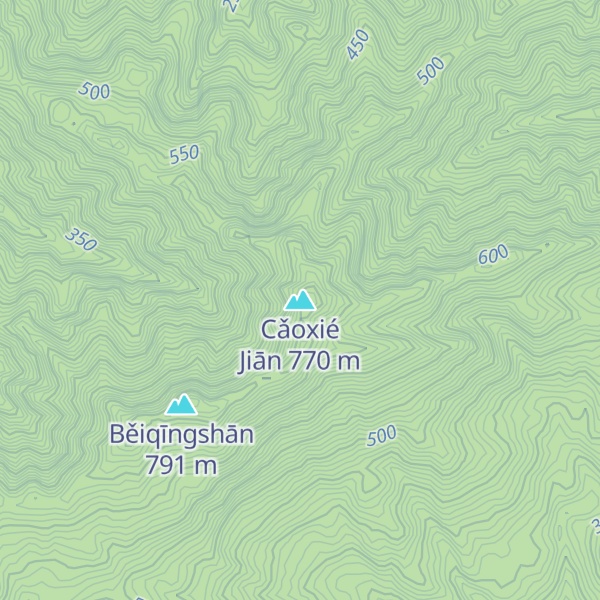 Map of Cǎoxié Jiān
