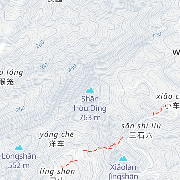 Map of Shān Hòu Dǐng