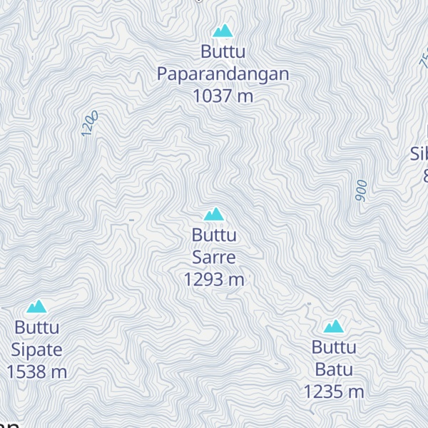 Map of Buttu Sarre