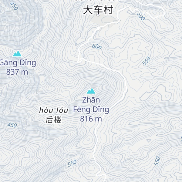 Map of Zhān Fēng Dǐng