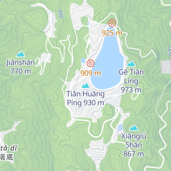 Map of Tiān Huāng Píng