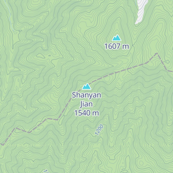 Map of Shanyan Jian