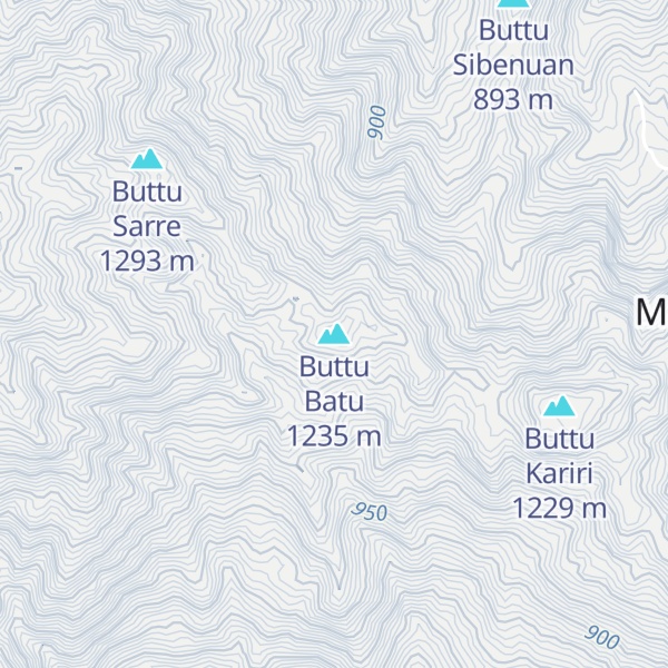 Map of Buttu Batu