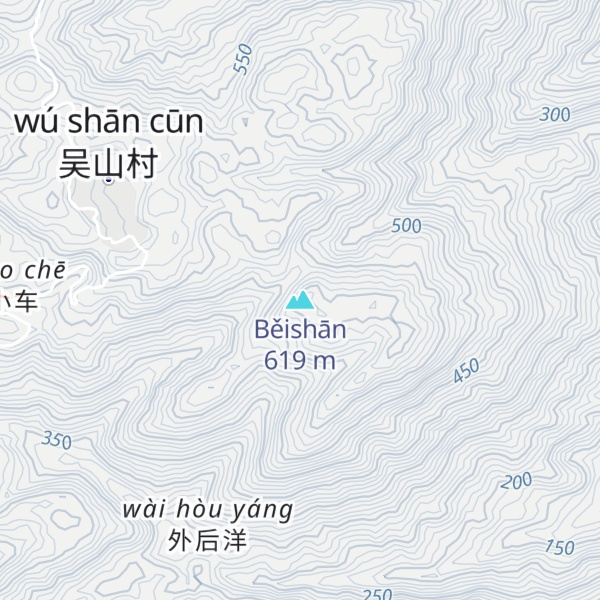 Map of Běishān
