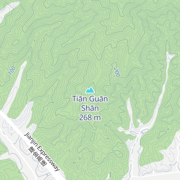Map of Tiān Guān Shān