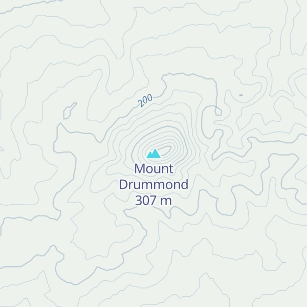 Map of Mount Drummond