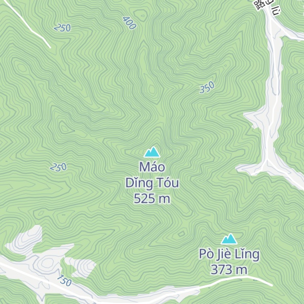 Map of Máo Dǐng Tóu