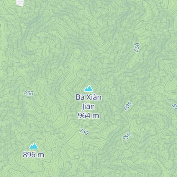 Map of Bā Xiàn Jiān