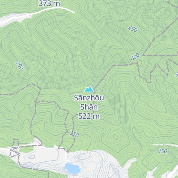 Map of Sānzhōu Shān