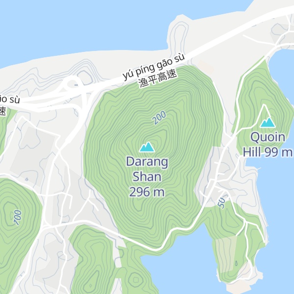 Map of Darang Shan
