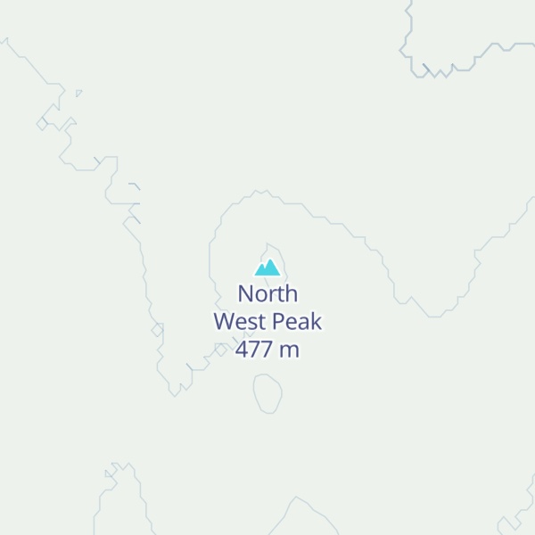 Map of North West Peak