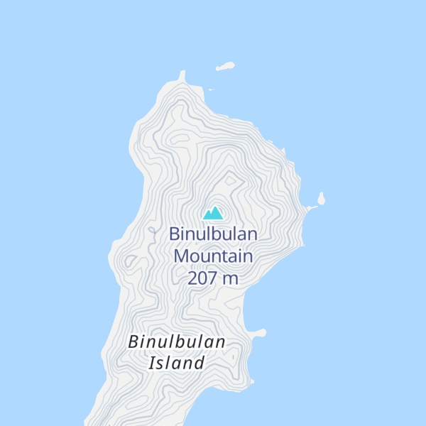 Map of Binulbulan Mountain