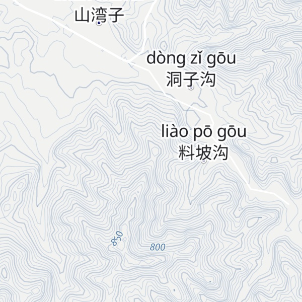 Map of Daqing Shan