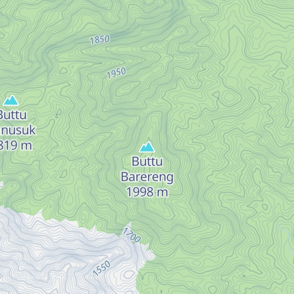 Map of Buttu Barereng