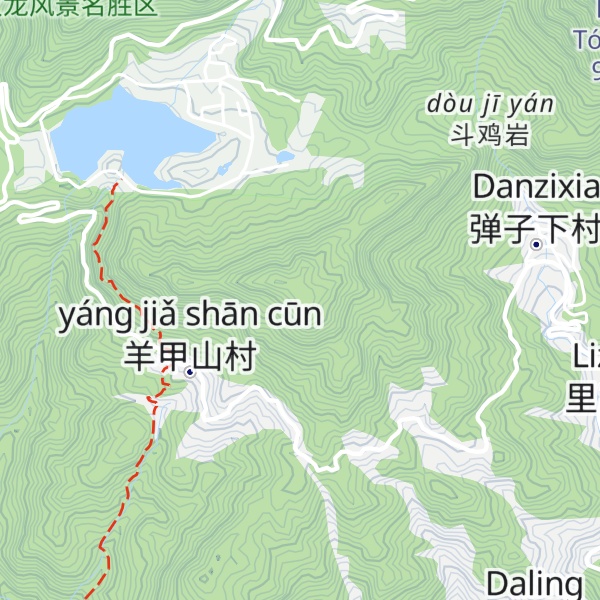 Map of Jīnxīng Shān