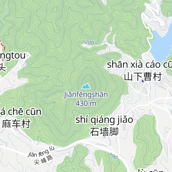 Map of Jiānfēngshān