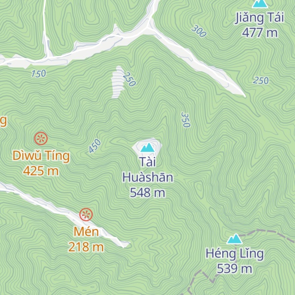 Map of Tài Huàshān