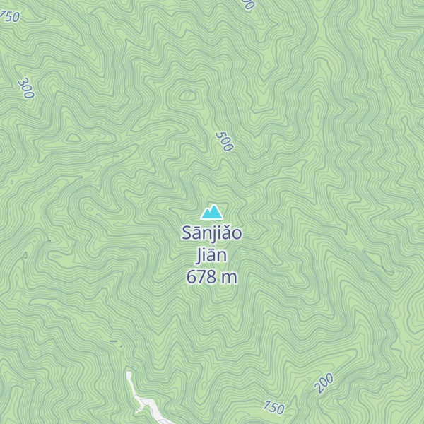 Map of Sānjiǎo Jiān