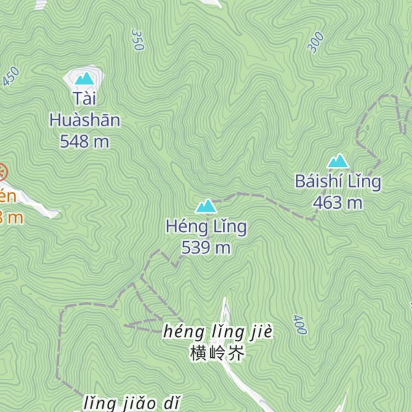 Map of Héng Lǐng