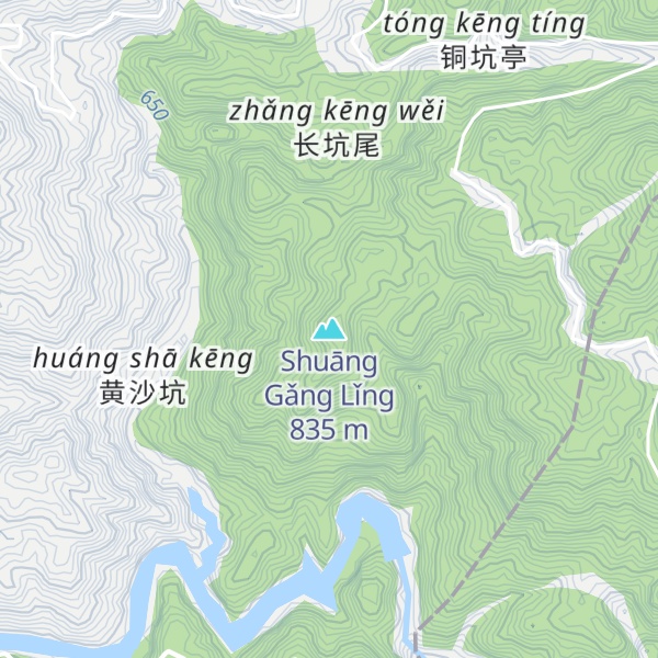 Map of Shuāng Gǎng Lǐng
