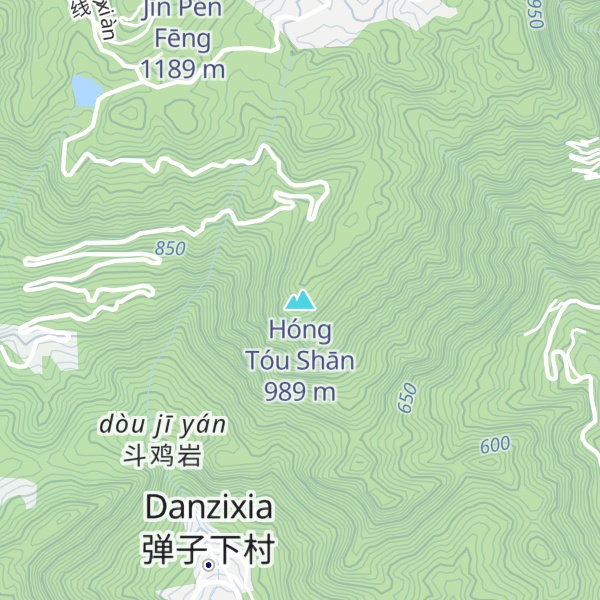 Map of Hóng Tóu Shān